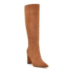 Nine West Danee Women's Suede Knee-High Boots 9 Nine West Danee Women's Suede Knee-High Boots -Nine West shop 5955037 Cognac Suede