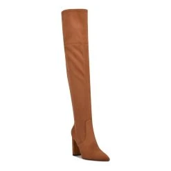 Nine West Daser Women's Thigh-High Boots -Nine West shop 5955062 Cognac