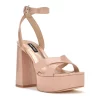 Nine West Joya Women's Platform Dress Sandals 1 Nine West Joya Women's Platform Dress Sandals -Nine West shop 5970503 Light Natural Patent