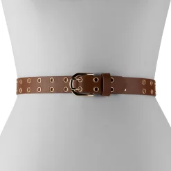 Women's Nine West Double Row Grommet Belt