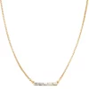 Nine West Gold Tone Crystal Bar Necklace -Nine West shop 6015486