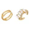 Nine West Gold Tone Crystal Ear Cuffs 2-Piece Set -Nine West shop 6015557