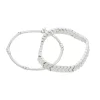 Nine West Silver Tone Two Row Bracelet Set 2 Nine West Silver Tone Two Row Bracelet Set -Nine West shop 6015624