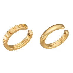 Nine West Gold Tone Ear Cuffs 2-Piece Set