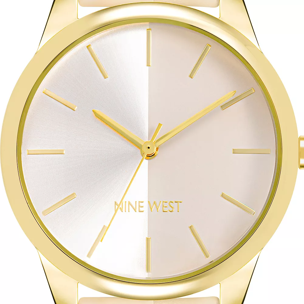 Nine West Women's Split Dial Strap Watch 5 Nine West Women's Split Dial Strap Watch - Image 3