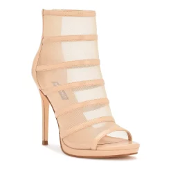 Nine West Larang Women's Heeled Ankle Boots 10 Nine West Larang Women's Heeled Ankle Boots -Nine West shop 6038078 Light Natural