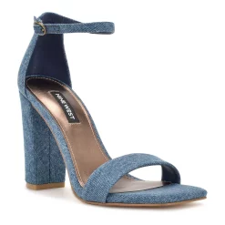 Nine West Marrie Women's Block Heel Dress Sandals 10 Nine West Marrie Women's Block Heel Dress Sandals -Nine West shop 6097981 Blue Denim