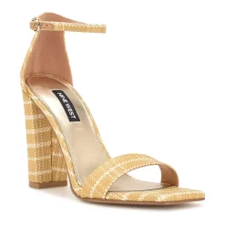 Nine West Marrie Women's Block Heel Dress Sandals 11 Nine West Marrie Women's Block Heel Dress Sandals -Nine West shop 6097981 Medium Natural Woven