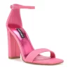 Nine West Marrie Women's Block Heel Dress Sandals 1 Nine West Marrie Women's Block Heel Dress Sandals -Nine West shop 6097981 Pink Woven Multi
