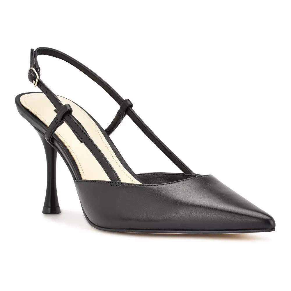 Nine West Peni Pointy Toe Women's Slingback Dress Pumps 6 Nine West Peni Pointy Toe Women's Slingback Dress Pumps - Image 4