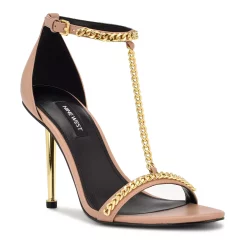 Nine West Ropes Women's Stiletto Dress Sandals 14 Nine West Ropes Women's Stiletto Dress Sandals -Nine West shop 6102007 Light Natural Gold
