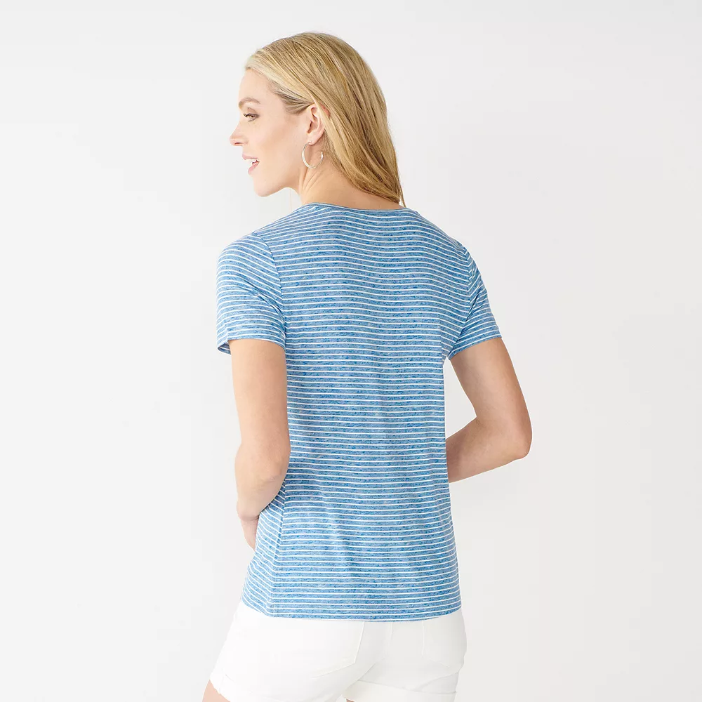 Women's Nine West Essential V-Neck Tee 12 Women's Nine West Essential V-Neck Tee - Image 10