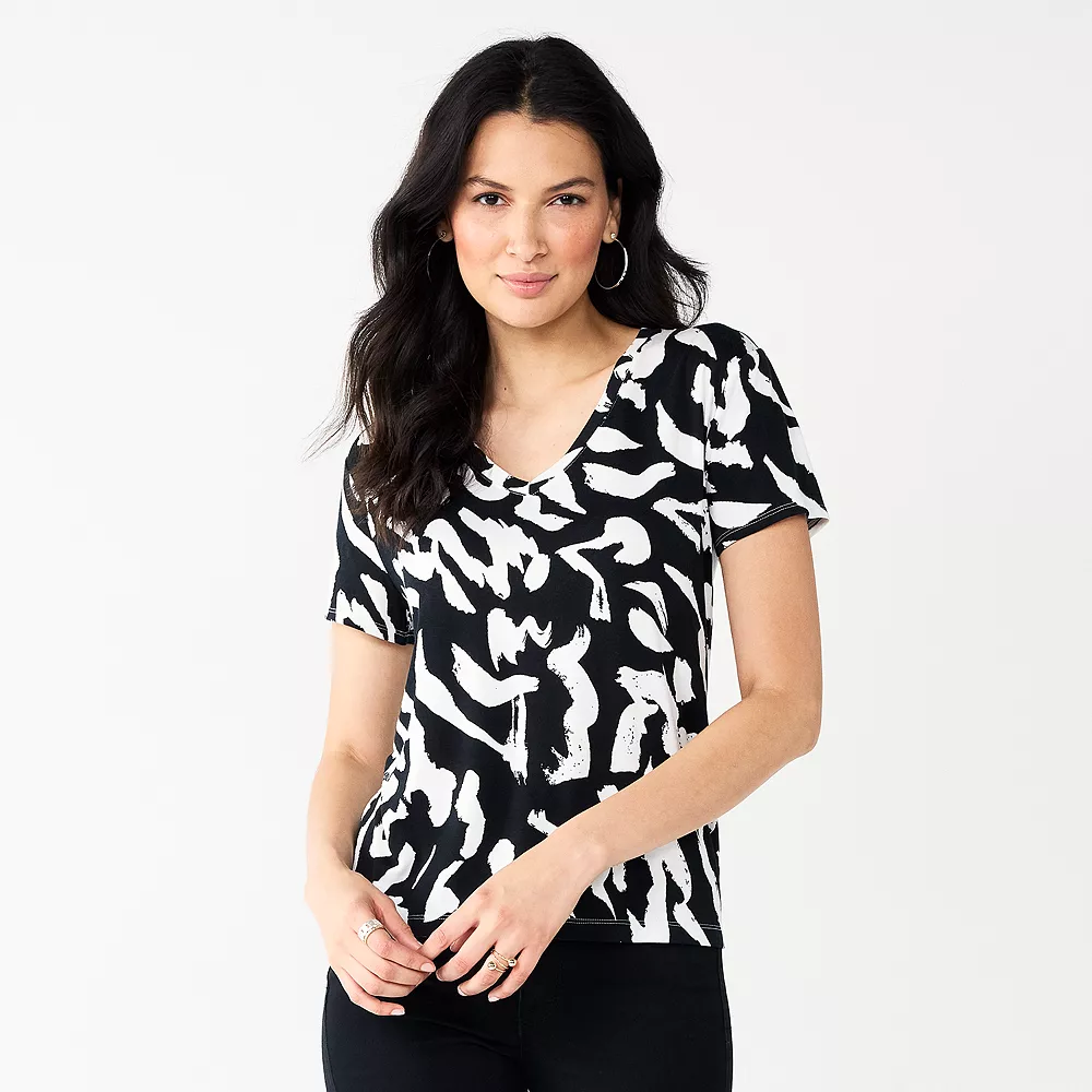 Women's Nine West Essential V-Neck Tee 8 Women's Nine West Essential V-Neck Tee - Image 6