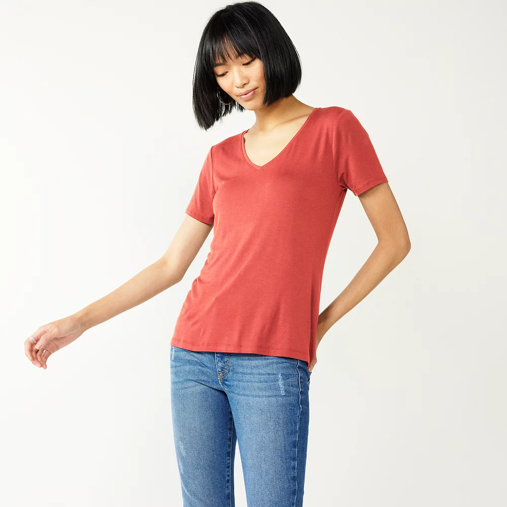 Women's Nine West Essential V-Neck Tee 10 Women's Nine West Essential V-Neck Tee - Image 8