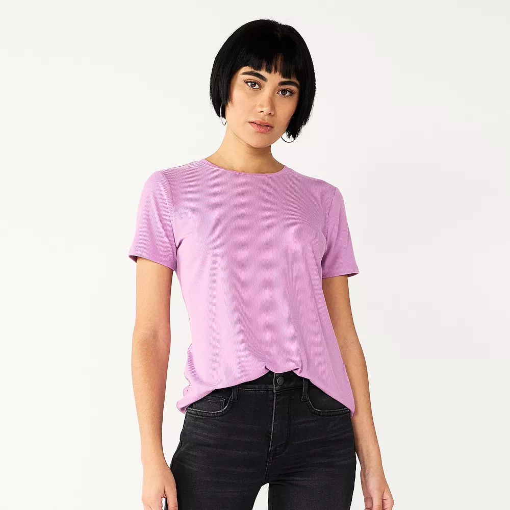 Women's Nine West Essential Crewneck Tee 5 Women's Nine West Essential Crewneck Tee - Image 3