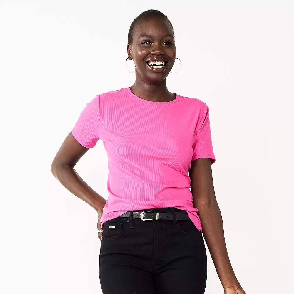 Women's Nine West Essential Crewneck Tee 6 Women's Nine West Essential Crewneck Tee - Image 4